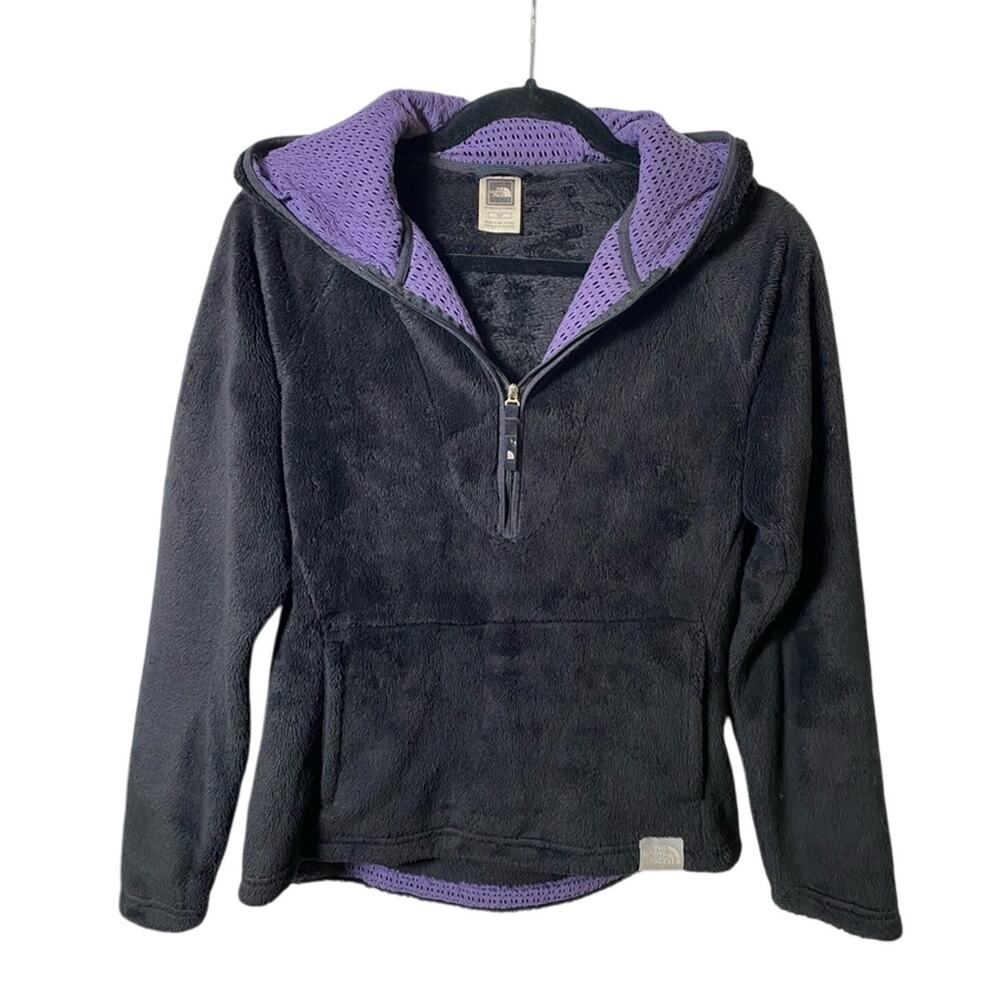 The North Face Soft‎ Fleece Quarter Zip Hooded Pullover Size Small